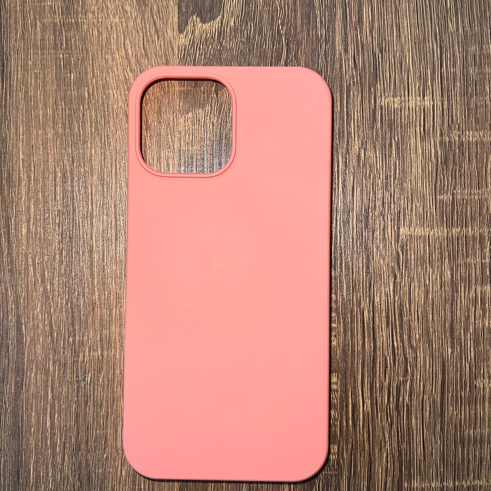 Coral Pink Silicone Phone Case